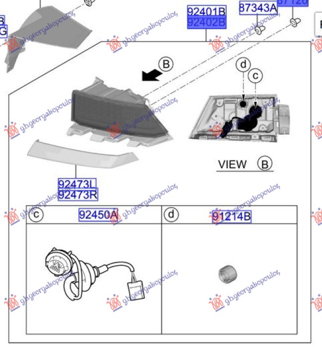 ΦΑΝΟΣ ΠΙΣΩ ΕΞΩ LED (Γ) ΑΡ
