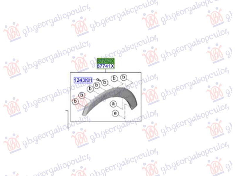 ΠΛΑΣΤΙΚΗ ΚΟΥΡΜΠΑ ΦΤΕΡΟΥ ΠΙΣΩ (Γ) ΔΕΞ