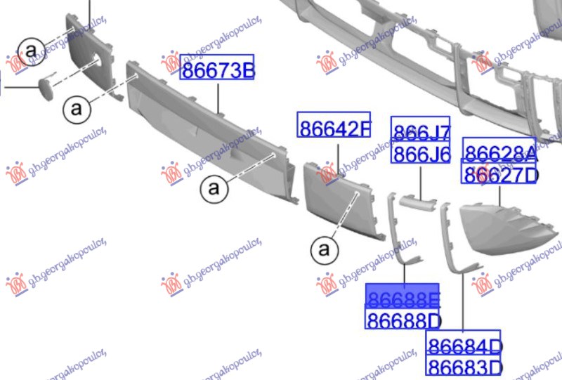 ΔΙΑΚΟΣΜΗΤΙΚΟ ΠΡΟΦΥΛΑΚΤΗΡΑ ΠΙΣΩ ΑΝΩ ΕΣΩ (Γ) ΑΡ