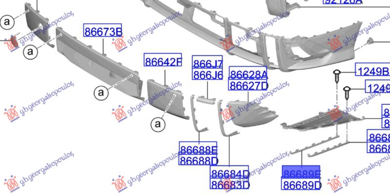 ΔΙΑΚΟΣΜΗΤΙΚΟ ΠΡΟΦΥΛΑΚΤΗΡΑ ΠΙΣΩ ΚΑΤΩ ΕΣΩ (Γ) ΔΕΞ
