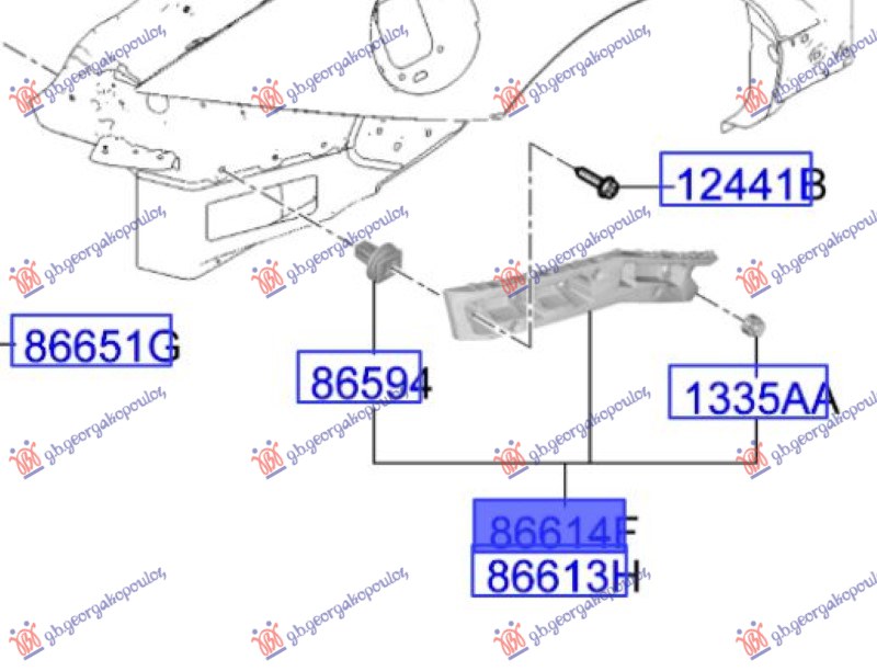ΒΑΣΗ ΠΡΟΦΥΛΑΚΤΗΡΑ ΠΙΣΩ ΠΛΑΙΝΗ ΠΛΑΣΤΙΚΗ (Γ) ΑΡ