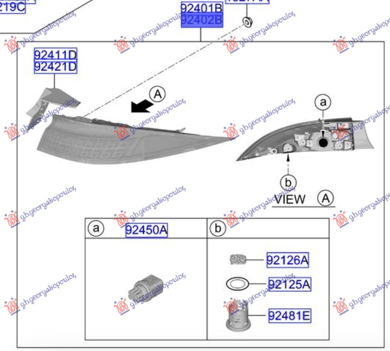 ΦΑΝΟΣ ΠΙΣΩ ΕΞΩ LED (Γ) ΔΕΞ