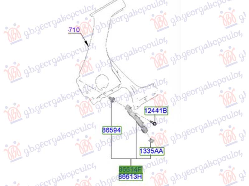 ΒΑΣΗ ΠΡΟΦΥΛΑΚΤΗΡΑ ΠΙΣΩ ΠΛΑΙΝΗ ΠΛΑΣΤΙΚΗ (Γ) ΔΕΞ