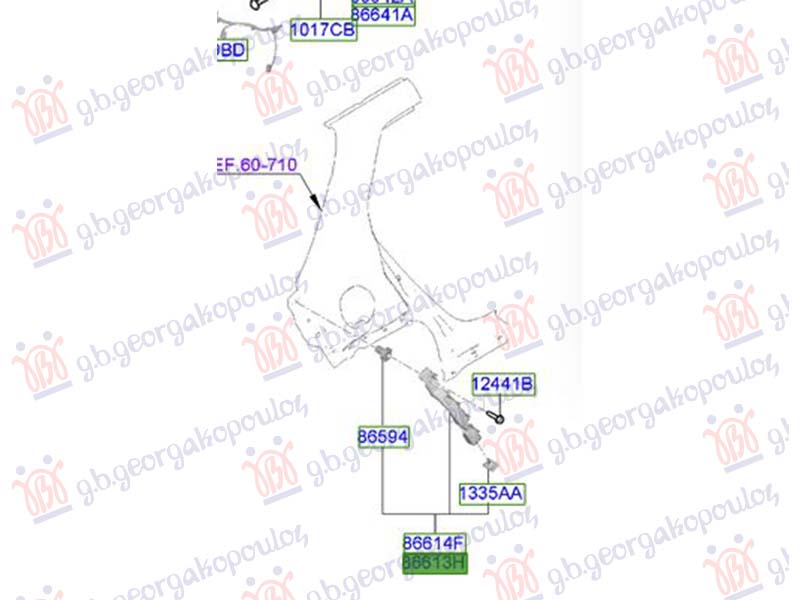 ΒΑΣΗ ΠΡΟΦΥΛΑΚΤΗΡΑ ΠΙΣΩ ΠΛΑΙΝΗ ΠΛΑΣΤΙΚΗ (Γ) ΑΡ