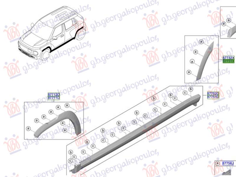 ΠΛΑΣΤΙΚΗ ΚΟΥΡΜΠΑ ΠΟΡΤΑΣ ΠΙΣΩ (Γ) ΑΡ