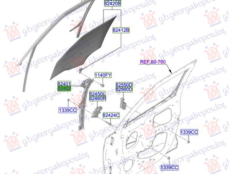ΓΡΥΛΛΟΣ ΠΑΡΑΘΥΡΟΥ ΕΜΠΡΟΣ ΗΛΕΚΤΡΙΚΟΣ (ΧΩΡΙΣ ΜΟΤΕΡ) (Γ) ΔΕΞ
