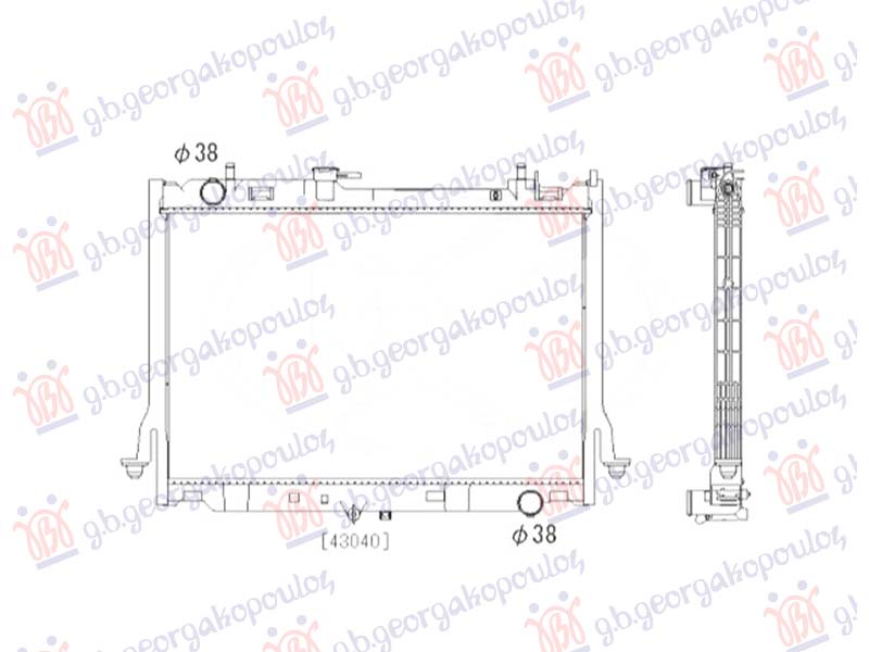 ΨΥΓΕΙΟ 2.5-3.0 ΠΕΤΡΕΛΑΙΟ ΜΗΧΑΝΙΚΟ (420x650x26) (KOYO)