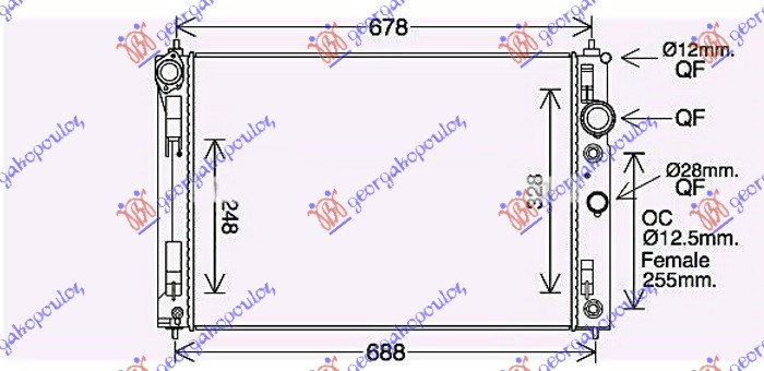 ΨΥΓΕΙΟ 2.0 ΒΕΝΖΙΝΗ ΜΗΧΑΝΙΚΟ/ΑΥΤΟΜΑΤΟ (615x440x32) (KOYO)