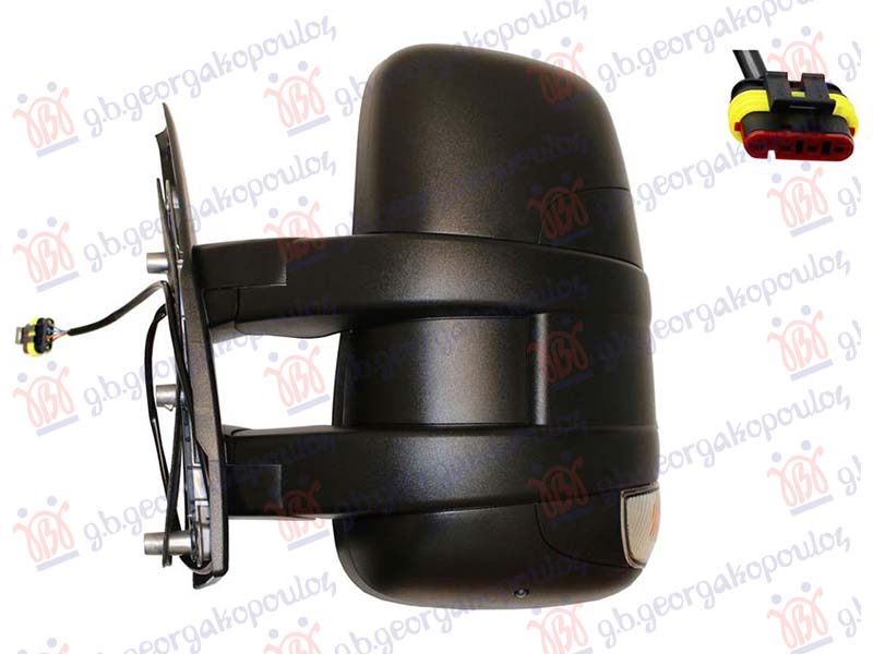 ΚΑΘΡΕΦΤΗΣ ΧΕΙΡΟΚΙΝΗΤΟΣ (ΜΕ ΦΛΑΣ & ΑΙΣΘΗΤΗΡΑ) (ΜΕ ΦΩΣ ΟΓΚΟΥ 16W) ΚΟΝΤΟΣ (CONVEX GLASS) ΑΡ