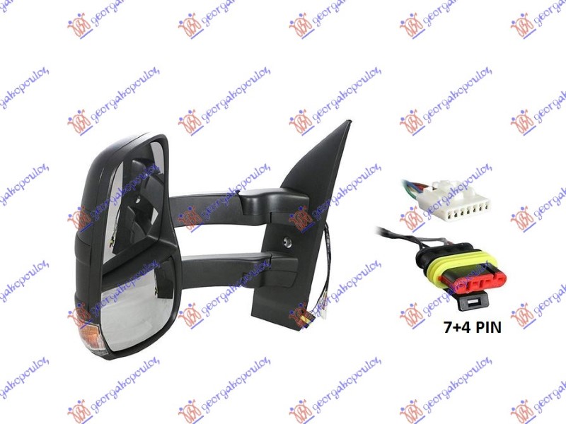 ΚΑΘΡΕΦΤΗΣ ΗΛΕΚΤΡΙΚΟΣ ΘΕΡΜΑΙΝΟΜΕΝΟΣ (ΜΕ ΦΛΑΣ & ΑΙΣΘΗΤΗΡΑ) (ΜΑΚΡΥ ΜΠΡΑΤΣΟ) (CONVEX GLASS) ΑΡ