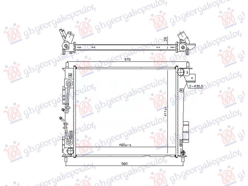 ΨΥΓΕΙΟ 1.6 CRDI ΑΥΤΟΜΑΤΟ (480x411x26)