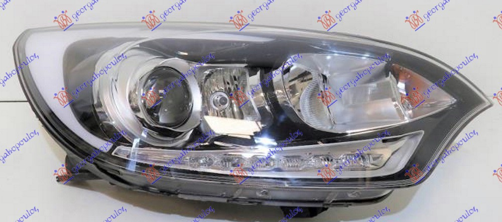 ΦΑΝΟΣ ΕΜΠΡΟΣ ΗΛΕΚΤΡΙΚΟΣ (H7/H7) ΜΕ ΦΩΣ ΗΜΕΡΑΣ LED (Γ) ΔΕΞ