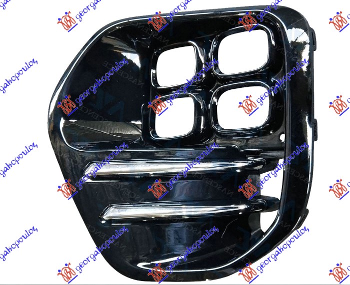 ΔΙΧΤΥ ΠΡΟΦΥΛΑΚΤΗΡΑ ΕΜΠΡΟΣ ΜΑΥΡΟ ΓΥΑΛΙΣΤΕΡΟ (ΜΕ ΤΡΥΠΑ ΓΙΑ ΠΡΟΒΟΛΕΑ LED) ΑΡ