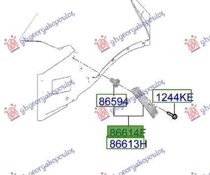 ΒΑΣΗ ΠΡΟΦΥΛΑΚΤΗΡΑ ΠΙΣΩ ΠΛΑΙΝΗ ΠΛΑΣΤΙΚΗ (Γ) ΔΕΞ