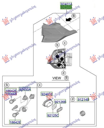 ΦΑΝΟΣ ΠΙΣΩ ΕΞΩ LED (Γ) ΔΕΞ
