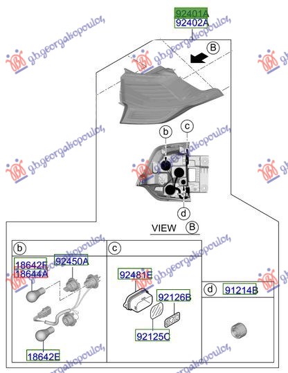 ΦΑΝΟΣ ΠΙΣΩ ΕΞΩ LED (Γ) ΑΡ