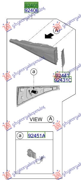 ΦΑΝΟΣ ΠΙΣΩ ΕΣΩ LED (Γ) ΑΡ