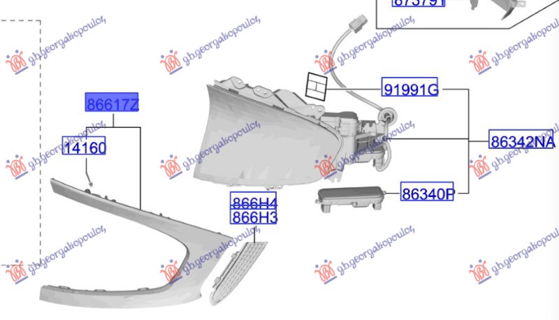 ΔΙΑΚΟΣΜΗΤΙΚΟ ΠΡΟΦΥΛΑΚΤΗΡΑ ΠΙΣΩ ΑΝΩ (Γ) ΔΕΞ
