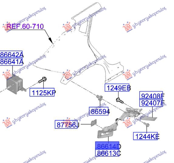 ΒΑΣΗ ΠΡΟΦΥΛΑΚΤΗΡΑ ΠΙΣΩ ΠΛΑΙΝΗ ΠΛΑΣΤΙΚΗ (Γ) ΔΕΞ