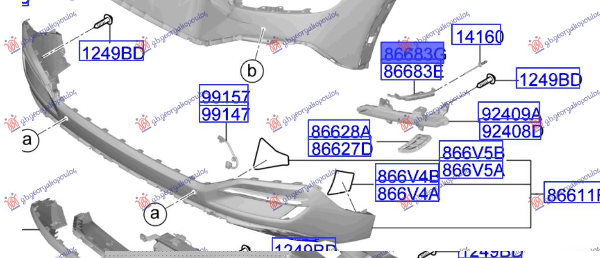 ΒΑΣΗ ΠΡΟΦΥΛΑΚΤΗΡΑ ΠΙΣΩ ΚΑΤΩ ΠΛΑΣΤΙΚΗ (GT/GT-LINE) (Γ) ΔΕΞ