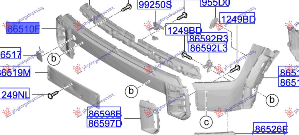 ΠΡΟΦΥΛΑΚΤΗΡΑΣ ΕΜΠΡΟΣ ΑΝΩ (ΜΕ 2 PDC) (GT-LINE) (Γ)