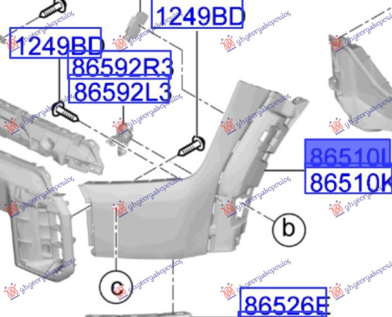 ΑΚΡΟ ΠΡΟΦΥΛΑΚΤΗΡΑ ΕΜΠΡΟΣ (GT-LINE) (Γ) ΑΡ
