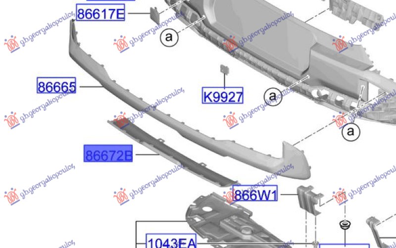 ΠΛΑΣΤΙΚΟ ΠΡΟΦΥΛΑΚΤΗΡΑ ΠΙΣΩ ΚΑΤΩ (GT-LINE) (Γ)