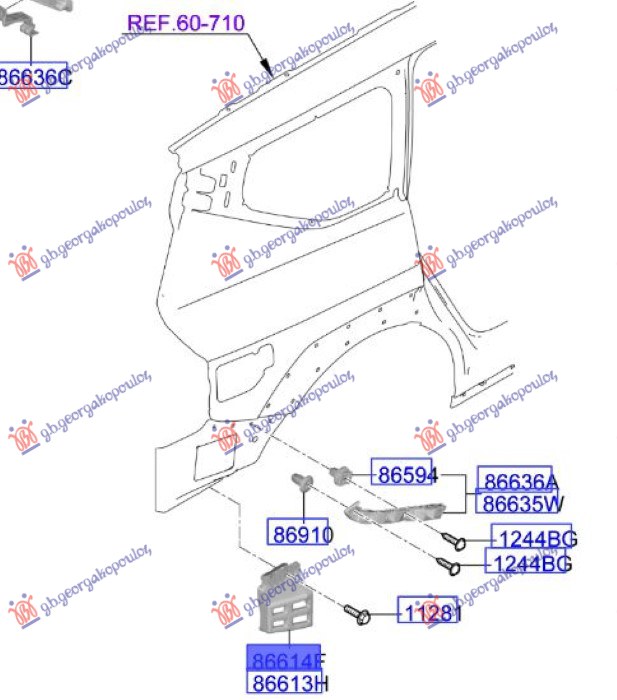 ΒΑΣΗ ΠΡΟΦΥΛΑΚΤΗΡΑ ΠΙΣΩ ΠΛΑΙΝΗ ΠΛΑΣΤΙΚΗ (Γ) ΑΡ