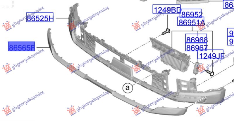 ΣΠΟΙΛΕΡ ΠΡΟΦΥΛΑΚΤΗΡΑ ΕΜΠΡΟΣ (GT-LINE) (Γ)