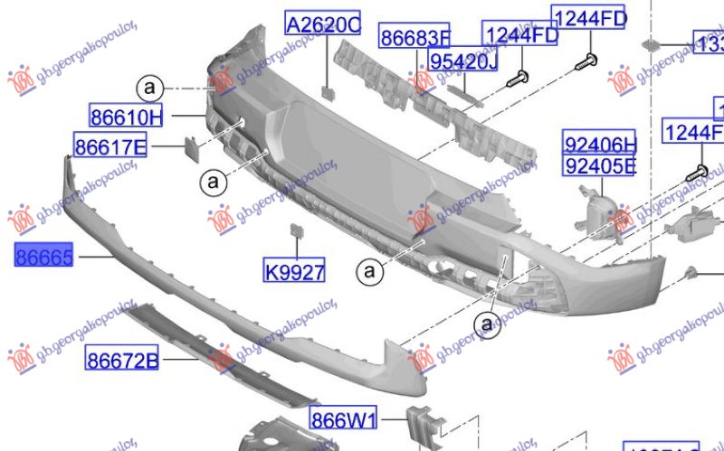 ΣΠΟΙΛΕΡ ΠΡΟΦΥΛΑΚΤΗΡΑ ΠΙΣΩ (GT-LINE) (Γ)