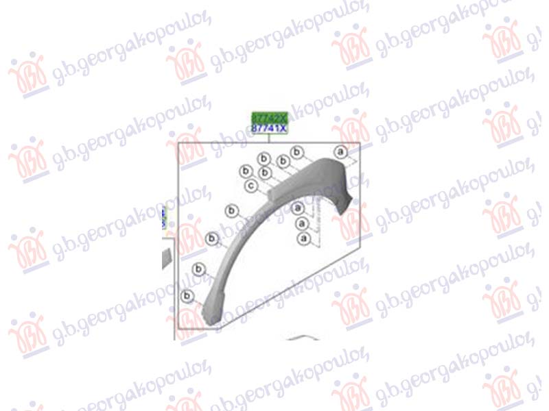 ΠΛΑΣΤΙΚΗ ΚΟΥΡΜΠΑ ΠΙΣΩ ΦΤΕΡΟΥ (Γ) ΔΕΞ