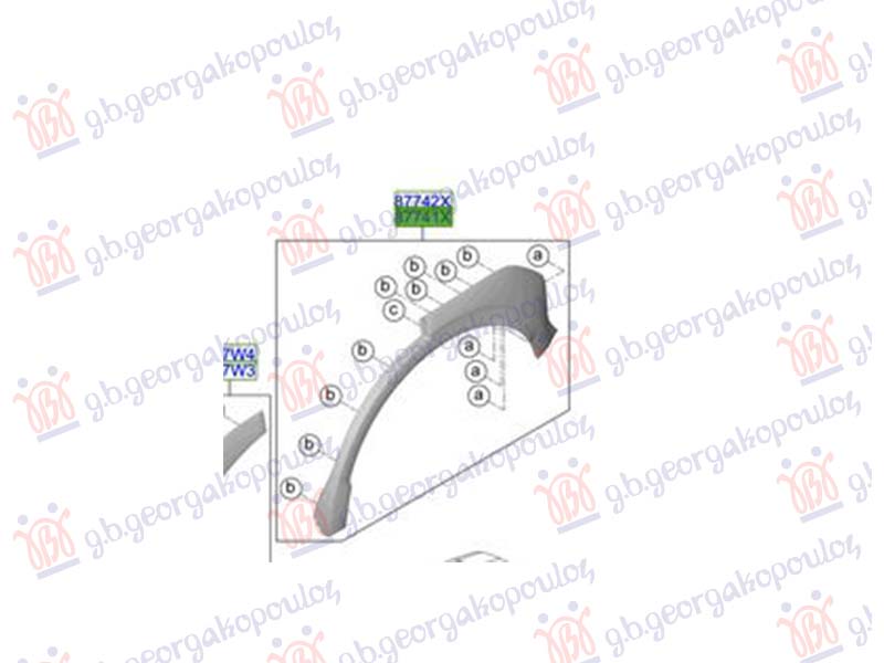 ΠΛΑΣΤΙΚΗ ΚΟΥΡΜΠΑ ΠΙΣΩ ΦΤΕΡΟΥ (Γ) ΑΡ