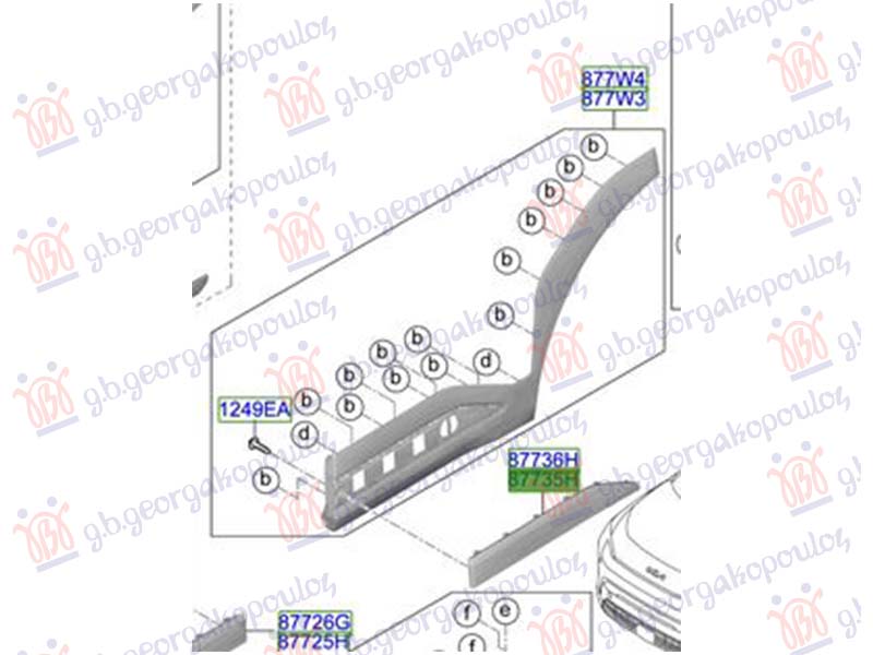 ΔΙΑΚΟΣΜΗΤΙΚΟ ΦΑΣΑΣ ΠΟΡΤΑΣ ΠΙΣΩ (Γ) ΔΕΞ