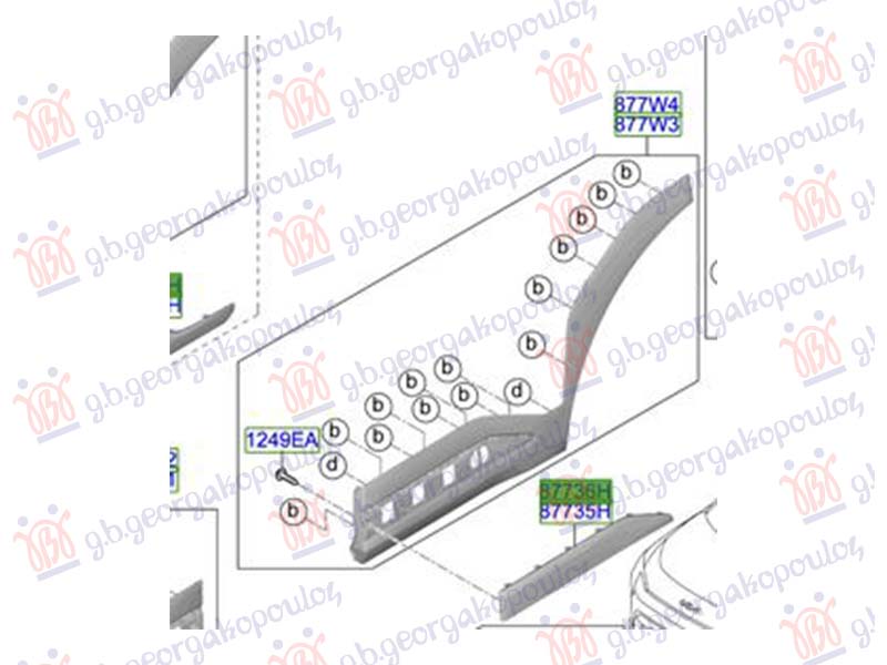 ΔΙΑΚΟΣΜΗΤΙΚΟ ΦΑΣΑΣ ΠΟΡΤΑΣ ΠΙΣΩ (Γ) ΑΡ