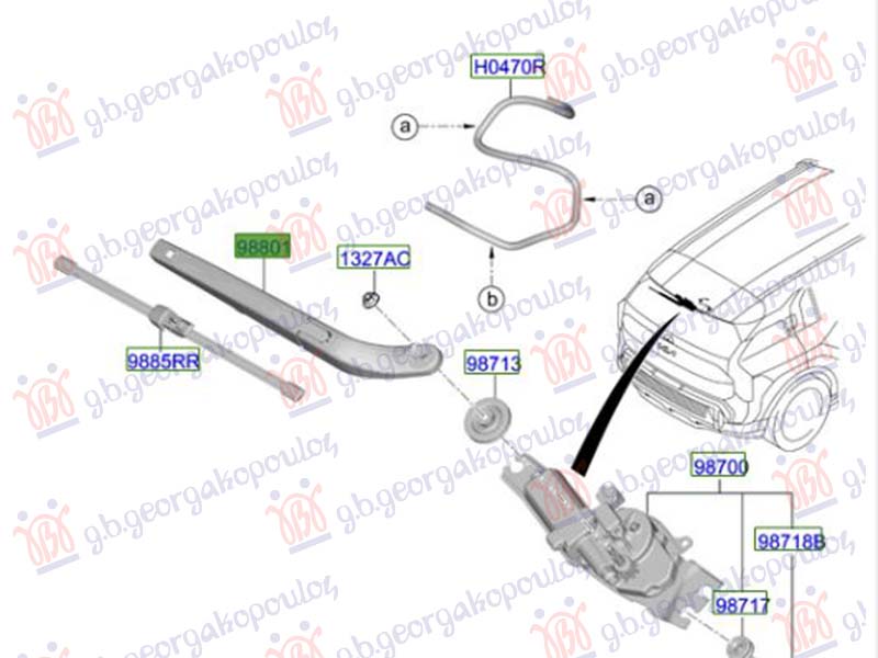 ΥΑΛΟΚΑΘΑΡΙΣΤΗΡΑΣ ΠΙΣΩ ΜΕ ΜΠΡΑΤΣΟ (Γ)