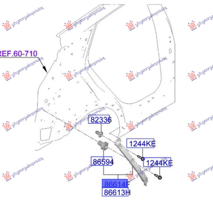 ΒΑΣΗ ΠΡΟΦΥΛΑΚΤΗΡΑ ΠΙΣΩ ΠΛΑΙΝΗ ΠΛΑΣΤΙΚΗ (Γ) ΑΡ