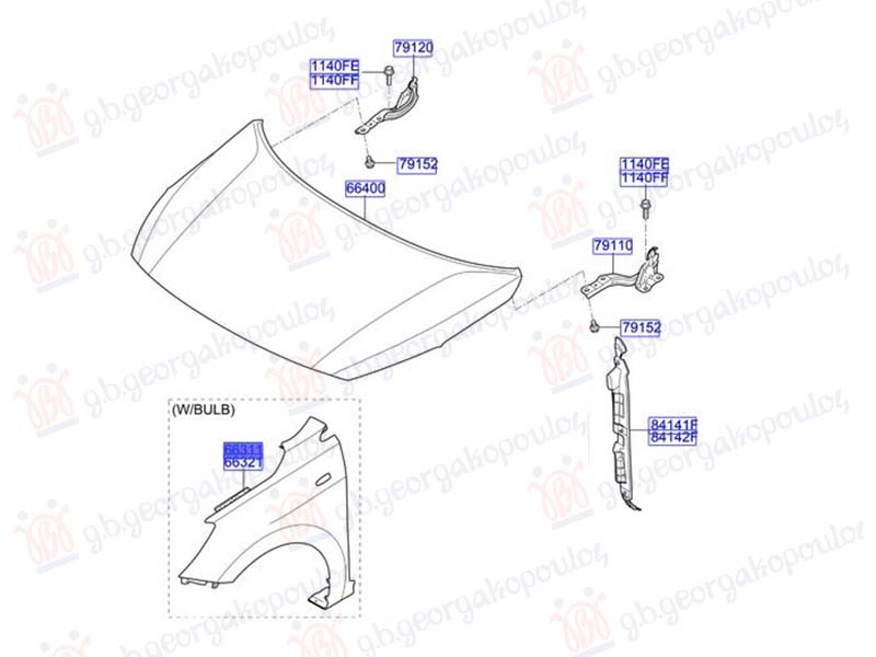 ΦΤΕΡΟ ΕΜΠΡΟΣ (ΜΕ ΤΡΥΠΑ ΓΙΑ ΦΛΑΣ) (Γ) ΑΡ