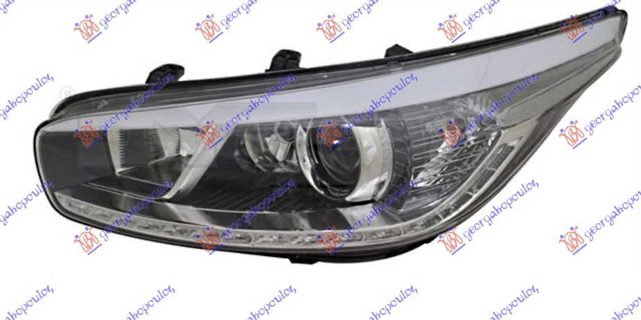 ΦΑΝΟΣ ΕΜΠΡΟΣ ΗΛΕΚΤΡΙΚΟΣ (H7,H7,H7,LED) (ΜΕ ΣΤΑΤΙΚΟ ΦΩΣ ΣΤΡΟΦΗΣ & ΦΩΣ ΗΜΕΡΑΣ LED) (ΜΕ ΜΟΤΕΡ) (E) (DEPO) ΑΡ