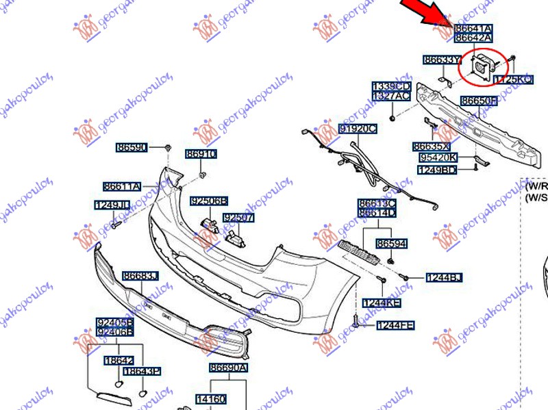 ΒΑΣΗ ΤΡΑΒΕΡΣΑΣ ΠΡΟΦΥΛΑΚΤΗΡΑ ΠΙΣΩ (Γ) ΔΕΞ