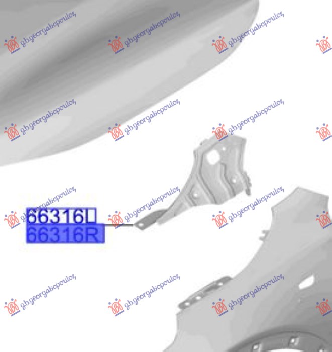 ΒΑΣΗ ΦΤΕΡΟΥ ΕΜΠΡΟΣ ΑΝΩ ΜΕΤΑΛΛΙΚΗ (Γ) ΔΕΞ