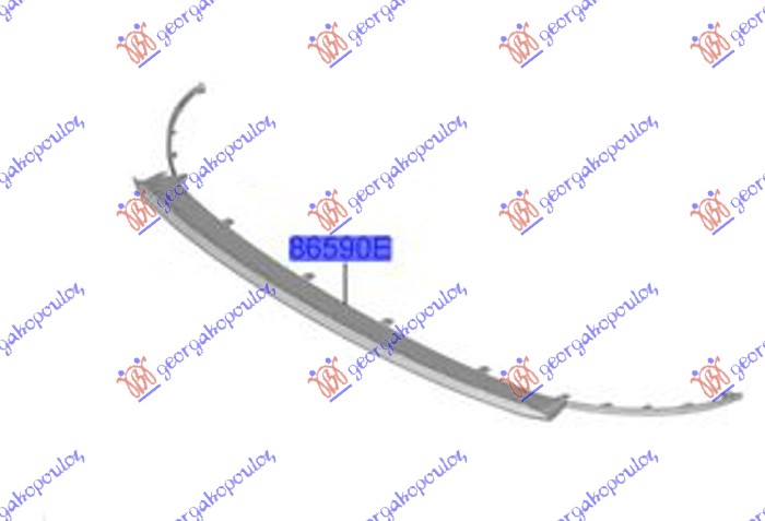 ΣΠΟΙΛΕΡ ΠΡΟΦΥΛΑΚΤΗΡΑ ΓΥΑΛΙΣΤΕΡΟ ΜΑΥΡΟ ΕΜΠΡΟΣ GT-LINE (Γ)