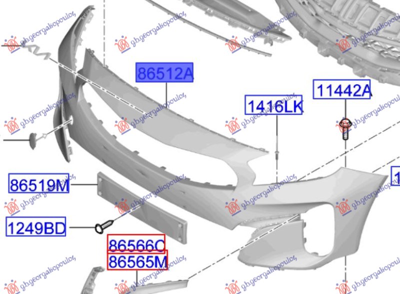 ΠΡΟΦΥΛΑΚΤΗΡΑΣ ΕΜΠΡΟΣ ΑΝΩ (GT-LINE) (Γ)