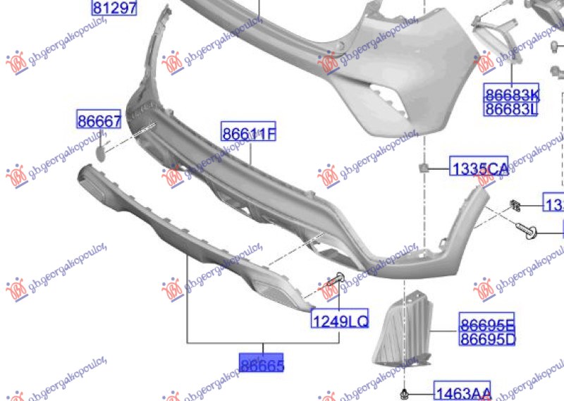 ΠΛΑΣΤΙΚΟ ΠΡΟΦΥΛΑΚΤΗΡΑ ΠΙΣΩ ΒΑΦΟΜΕΝΟ (Γ)