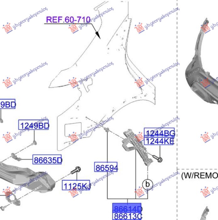 ΒΑΣΗ ΠΡΟΦΥΛΑΚΤΗΡΑ ΠΙΣΩ ΠΛΑΙΝΗ ΠΛΑΣΤΙΚΗ (Γ) ΑΡ