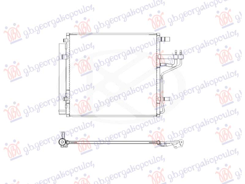 ΨΥΓΕΙΟ A/C 1.0-1.2 BENZINH (ΠΑΡΟxΕΣ 12.7/17) (447x398x12)