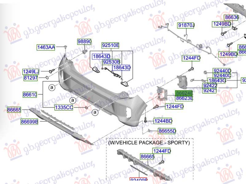 ΔΙΧΤΥ ΠΡΟΦΥΛΑΚΤΗΡΑ ΠΙΣΩ (ΜΕ ΤΡΥΠΑ ΓΙΑ ΦΑΝΟ ΟΜΙΧΛΗΣ) (Γ) ΔΕΞ