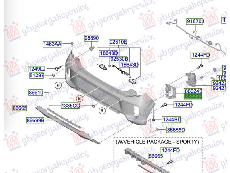 ΔΙΧΤΥ ΠΡΟΦΥΛΑΚΤΗΡΑ ΠΙΣΩ (ΜΕ ΤΡΥΠΑ ΓΙΑ ΦΑΝΟ ΟΜΙΧΛΗΣ) (Γ) ΑΡ