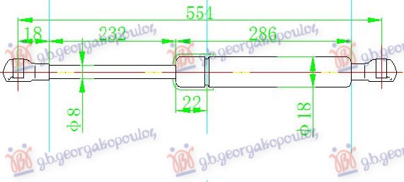 ΑΜΟΡΤΙΣΕΡ ΚΑΠΟ ΕΜΠΡΟΣ (554L-165N)