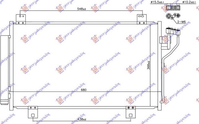 ΨΥΓΕΙΟ A/C ΓΙΑ ΟΛΑ ΒΕΝΖΙΝΗ (658x368x16) (GAS R134) (KOYO)