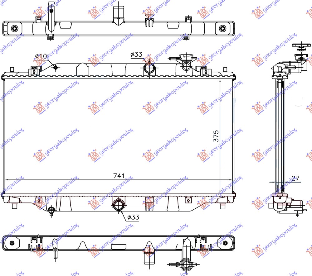 ΨΥΓΕΙΟ 2.2 D ΠΕΤΡΕΛΑΙΟ ΜΗΧΑΝΙΚΟ/ΑΥΤΟΜΑΤΟ (375x735x26) (KOYO)